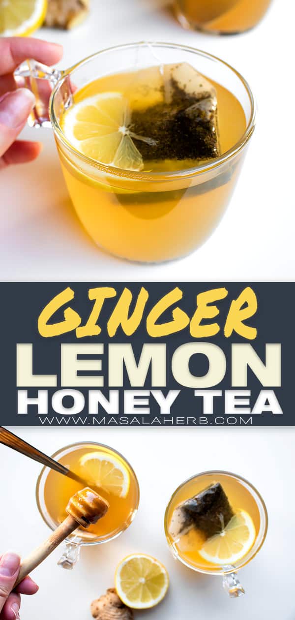 Ginger Lemon Honey Tea pin