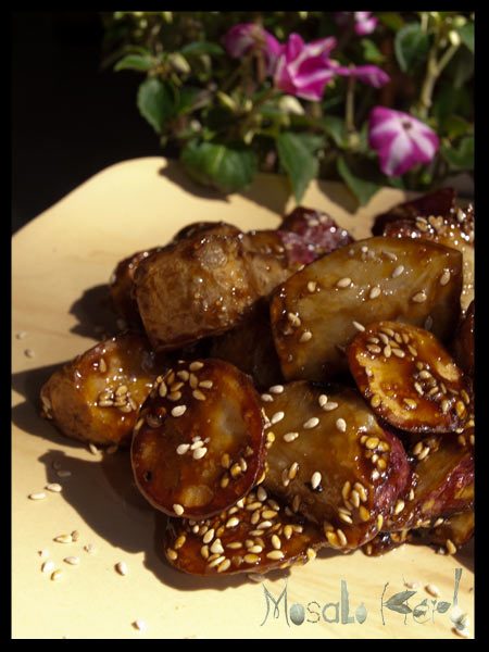 Daigaku Imo - Caramelized Sweet Potato #stepbystep #recipe masalaherb.com