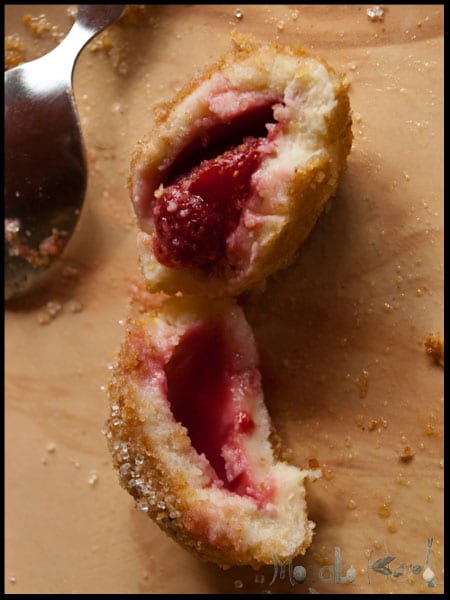 Strawberry Knödel dumplings #stepbystep #recipe masalaherb.com