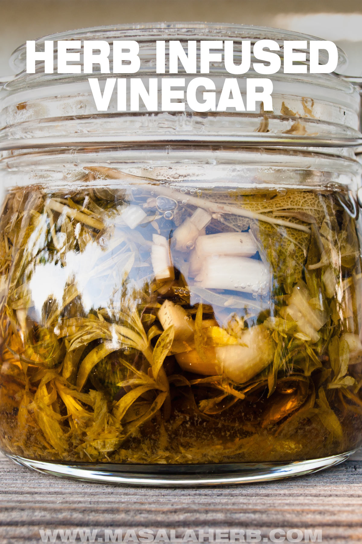 Herb Infused Vinegar pin picture