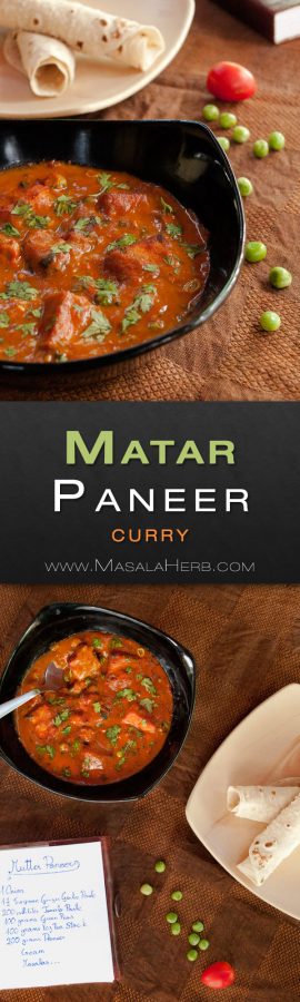 Matar Paneer Recipe Restaurant Style 