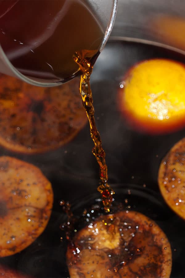 Tyrolean Jagatee - Hot spiced Black tea with Wine Schnapps & Rum #drink #recipe masalaherb.com
