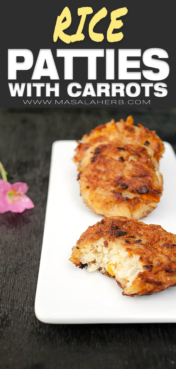 Rice Patties Recipe with Carrots