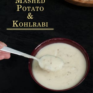 Mashed Potato & Kohlrabi http://masalaherb.com #stepbystep #recipe @masalaherb