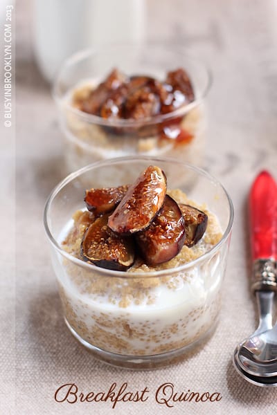 Breakfast Quinoa with Silan Roasted Figs