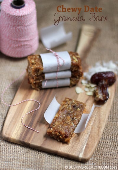 Chewy Date Granola Bars