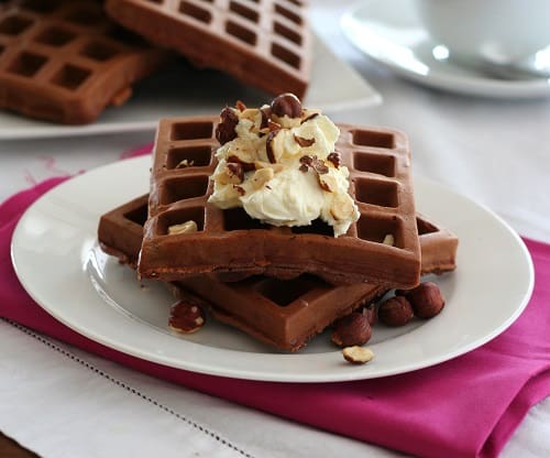 Chocolate Hazelnut Protein Waffles – Low Carb and Gluten-Free