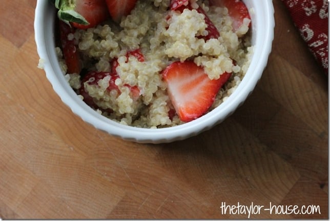 Strawberry Quinoa Breakfast