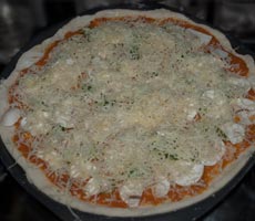 Spicy Vegetarian Mushroom Pizza masalaherb.com