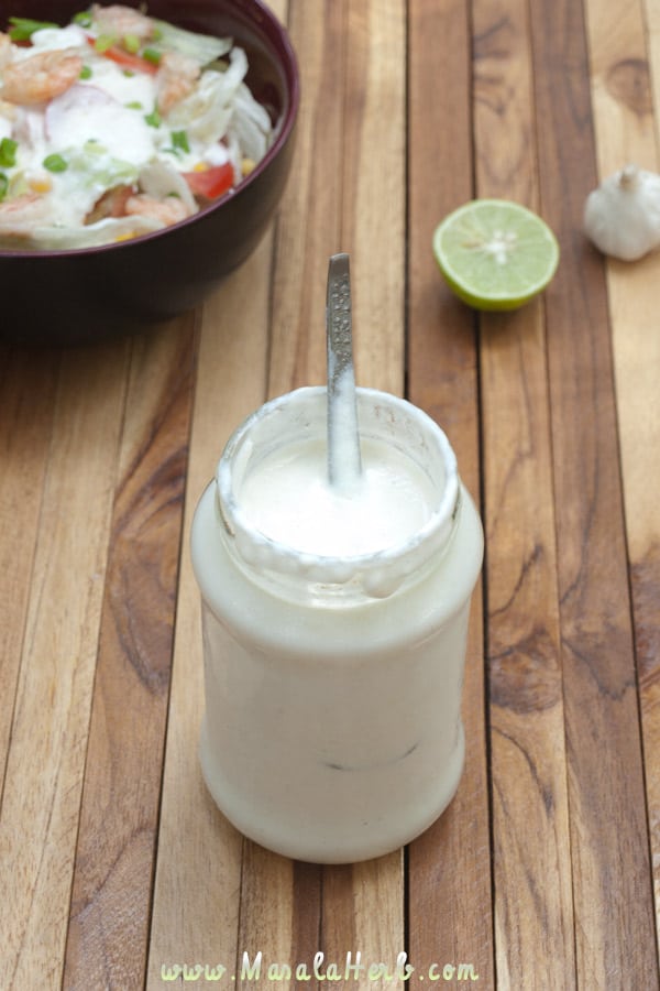 Yogurt Lime Dressing masalaherb.com