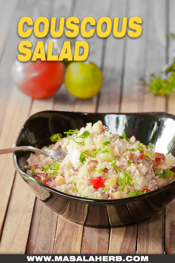 couscous salad in a bowl