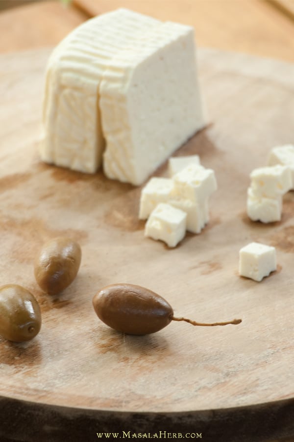 feta cheese and kalamata olives