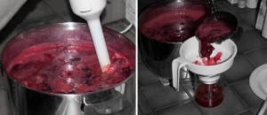 cooking process of plum jam www.masalaherb.com
