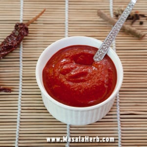 Goan recheado masala paste recipe is a keeper and must have if you love goan and Indian seafood. This paste is a DIY. Make it in less then 20 minute, store for months and use before frying fish or prawns. #Indian #Recipe www.masalaherb.com