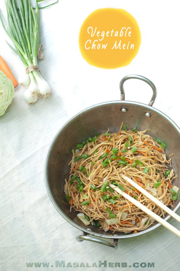 Easy Vegetable Chow Mein Recipe - How to make Chow Mein Noodles