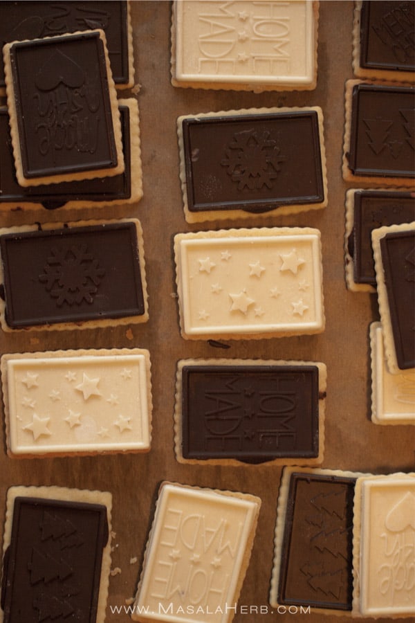 Chocolate Butter Biscuit Recipe www.MasalaHerb.com #cookies