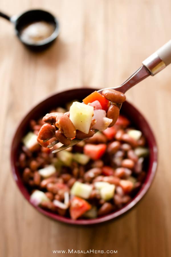 Kidney Bean Salad with Vinaigrette Dressing