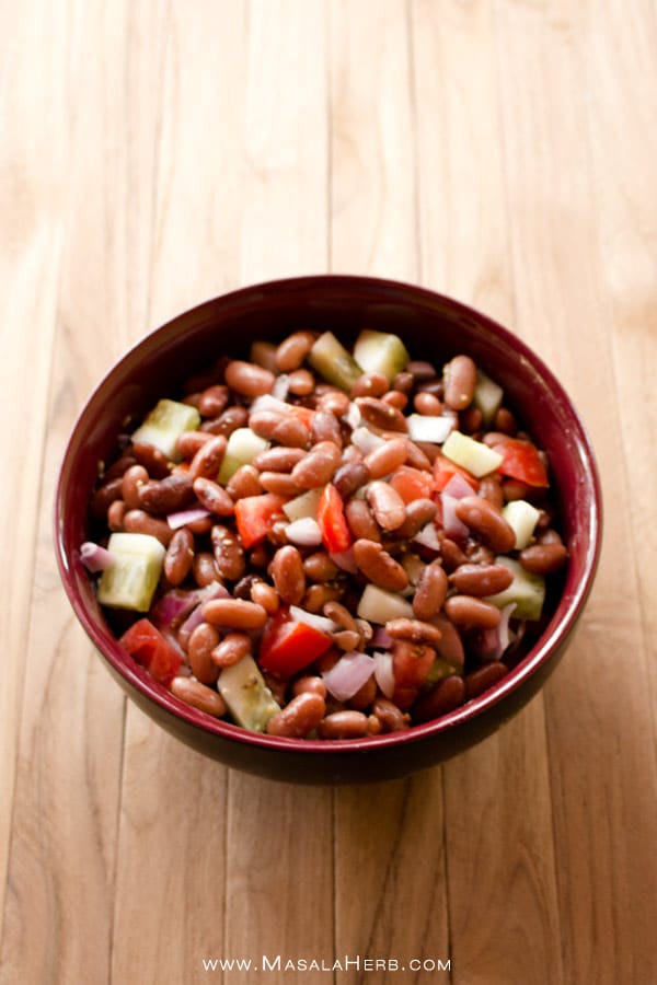 Kidney Bean Salad with Vinaigrette Dressing