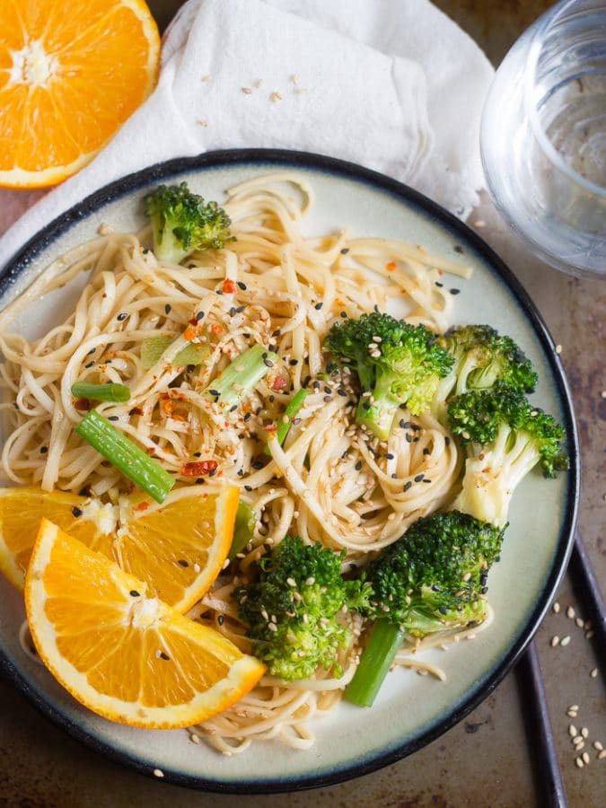 12 fantastic Stir-Fry Asian Noodle Dishes you need to try! Collection at MasalaHerb.com ---Spicy Orange Noodles connoisseurusveg.com