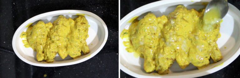 Oven Baked Tandoori Chicken Recipe | How to make easy Tandoori Chicken with Marinade. I share my tips, step by step instructions and a video to make perfect tasty and easy chicken tandoori at home. The ingredients for this Indian tandoori chicken recipe are commonly found anywhere in the world. www.MasalaHerb.com