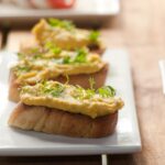 Spicy Avocado Crostini Appetizer