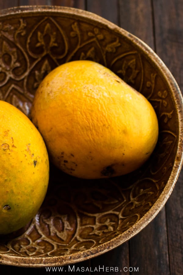 fresh orange mangoes
