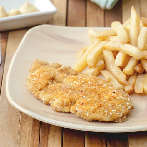 Chicken Schnitzel with Sesame Seeds Recipe 🥘