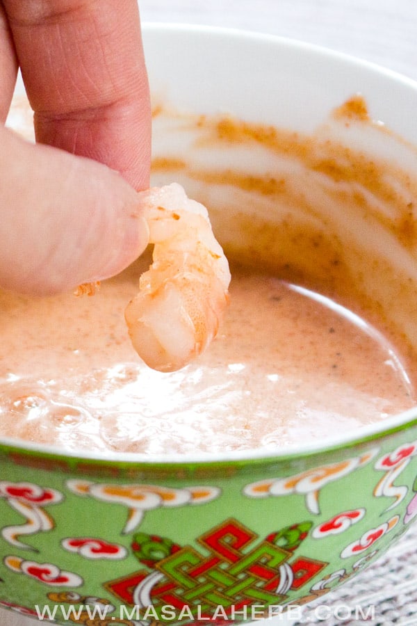 Yum Yum Sauce Recipe - How to make Yum Yum Shrimp Sauce - hibachi restaurant style pink sauce aka yum yum sauce. You can use it as a dipping sauce or as a sauce over white meat and seafood wit veggies. I like to sprinkle some into my wrap! www.MasalaHerb.com #dip #sauce #pink #masalaherb