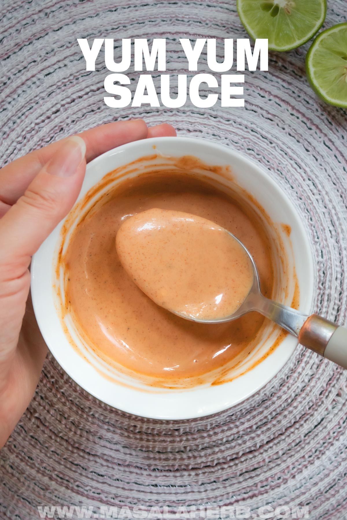 Yum Yum Sauce Recipe pin image