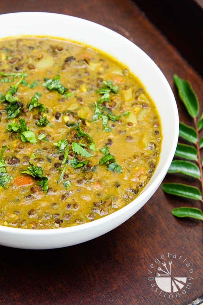 +17 Indian Lentil Recipes - Collection of Easy Dal Dishes [Healthy] CURRIED BLACK LENTIL (URAD) SOUP