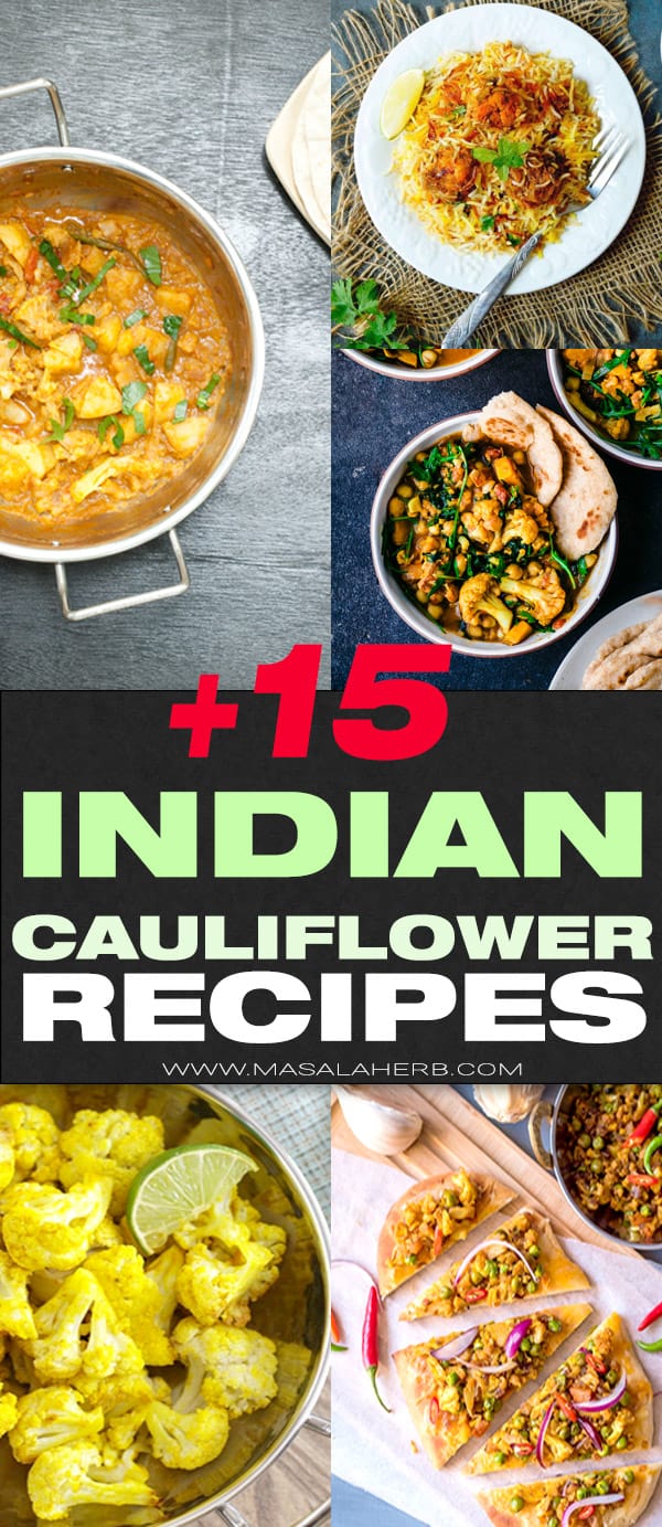 +15 Indian Cauliflower Recipes for you! [Collection] Masala Herb
