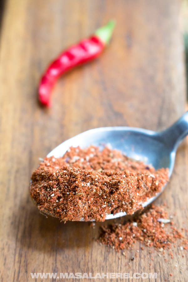 Mexican Taco Seasoning in a spoon