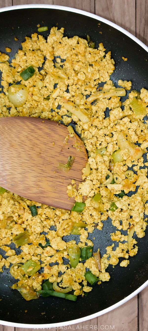 Vegan Scrambled Eggs Recipe Quick Tofu Scramble Video