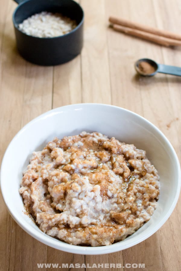 5 min Brown Sugar Oatmeal Porridge [+Video]