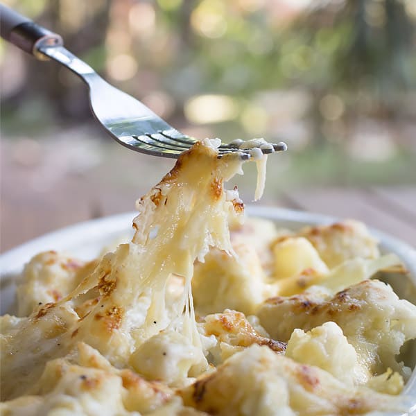 Roasted Cauliflower Mac and Cheese Casserole [Video]