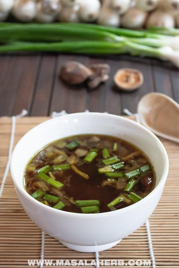 Japanese Onion Soup Recipe with Mushrooms