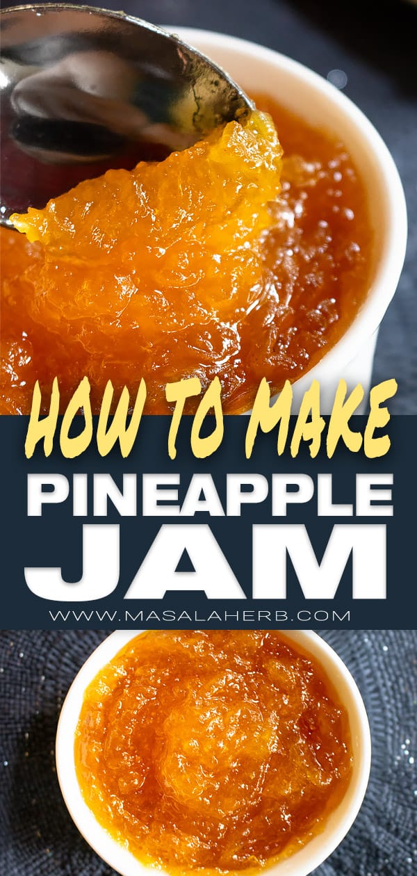 How to make Pineapple Jam with 2 ingredients [Natural]