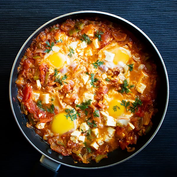 shakshuka with feta