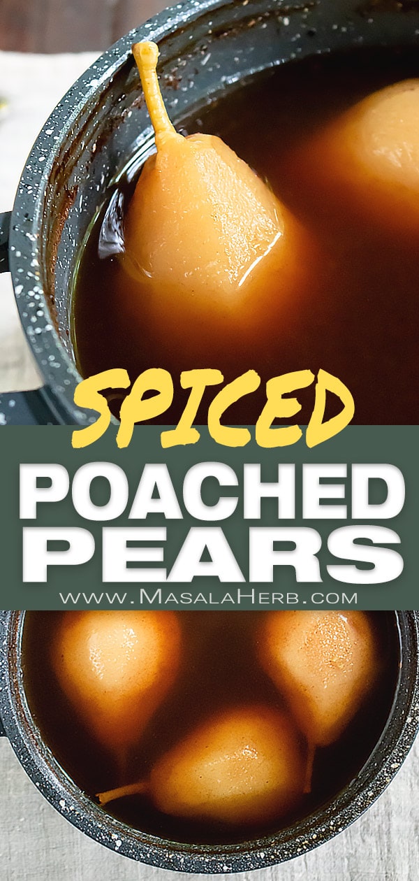 5 Spice Poached Pears - How to Poach Pears