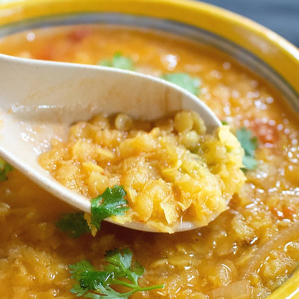 Easy Indian Lentil Soup Recipe [Vegan]