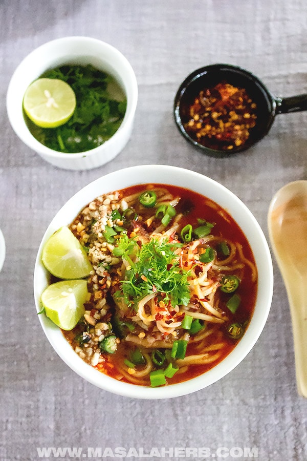 Spicy Thai Noodle Soup Recipe