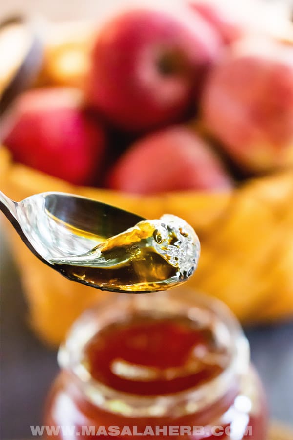Apple Jelly in a spoon image