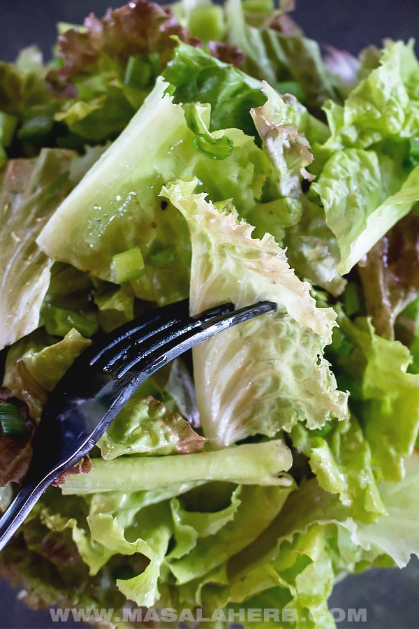 Everyday Green Salad [Simple Side Salad]