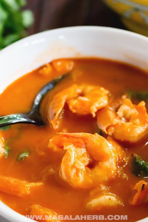 Thai Red Curry Shrimp Recipe with Coconut Milk