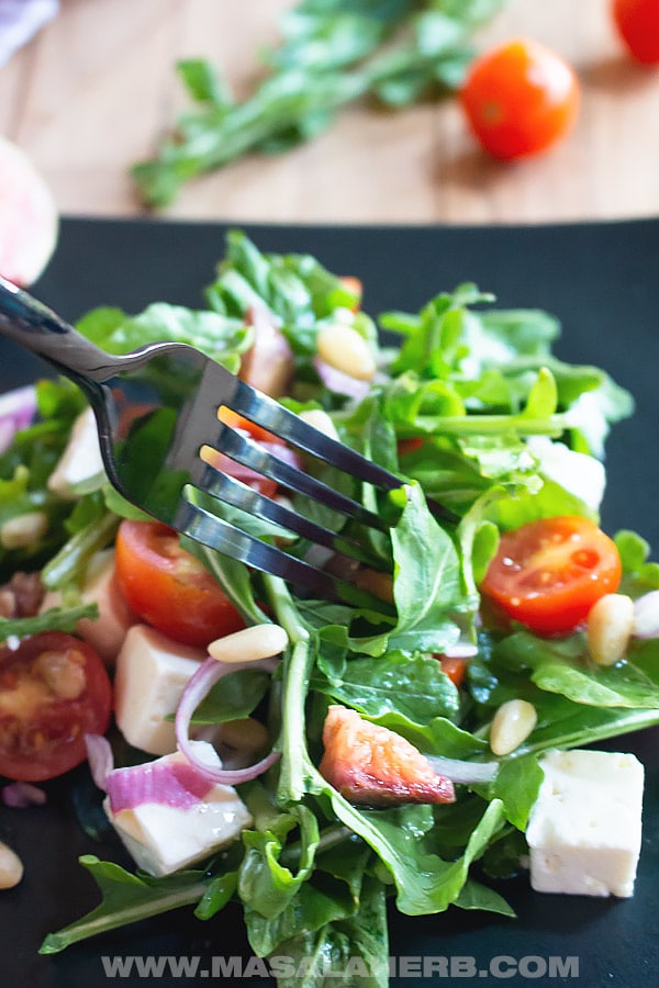 Arugula Salad with Feta and simple Dressing