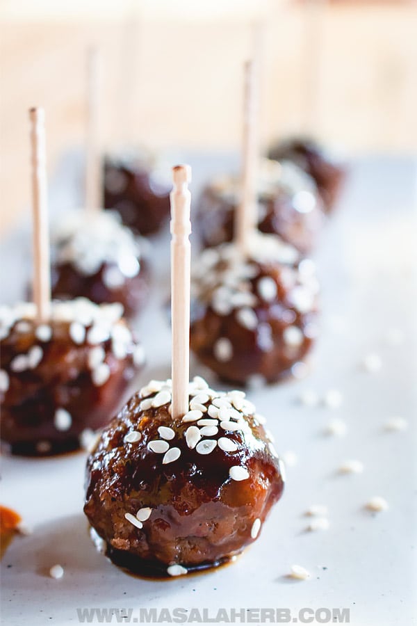 Asian Meatballs with Minced Pork and Beef Amuse Bouche