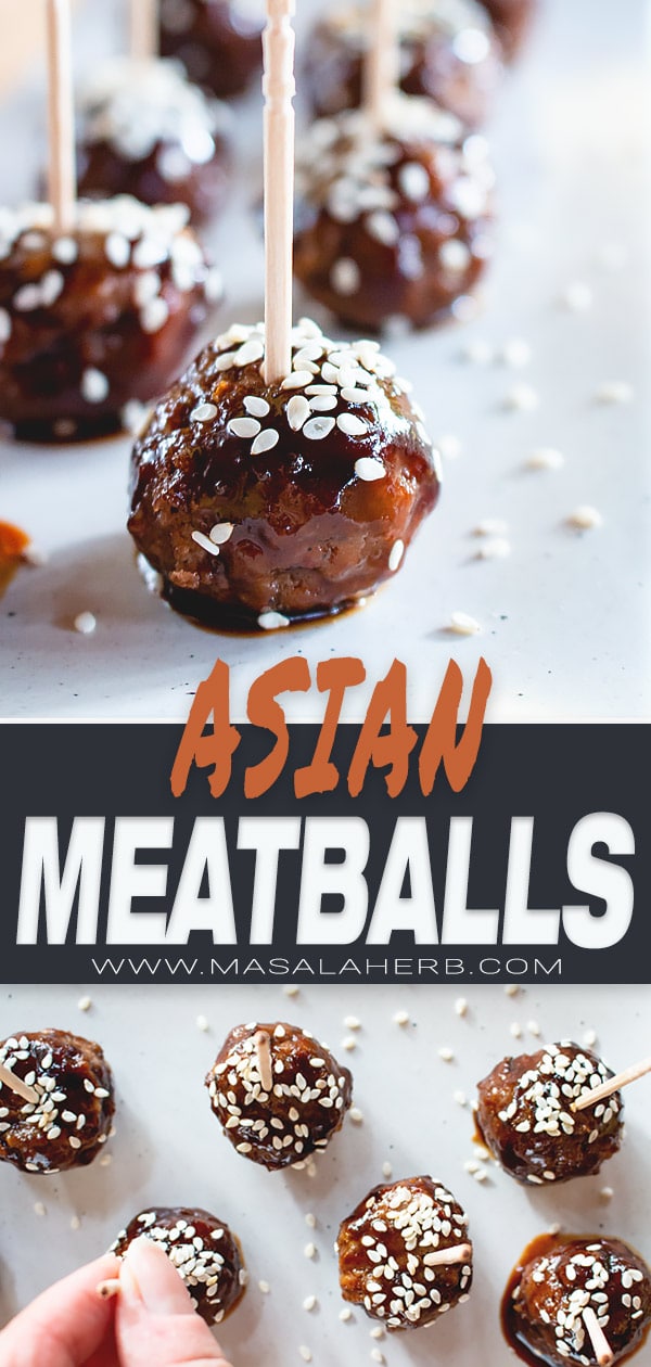 Asian Meatballs with Minced Pork and Beef
