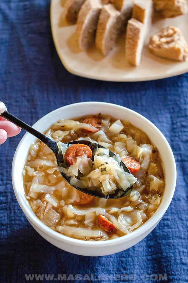 Flavorful Cabbage Sausage Soup Recipe