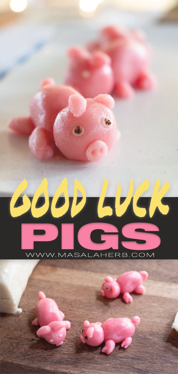 Good Luck Marzipan Pig Candy