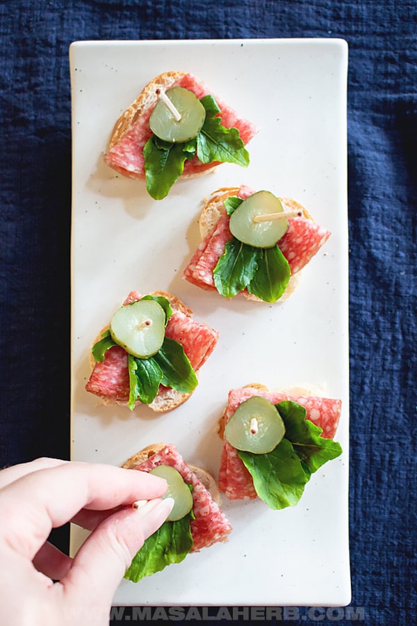 Quick Salami Appetizer